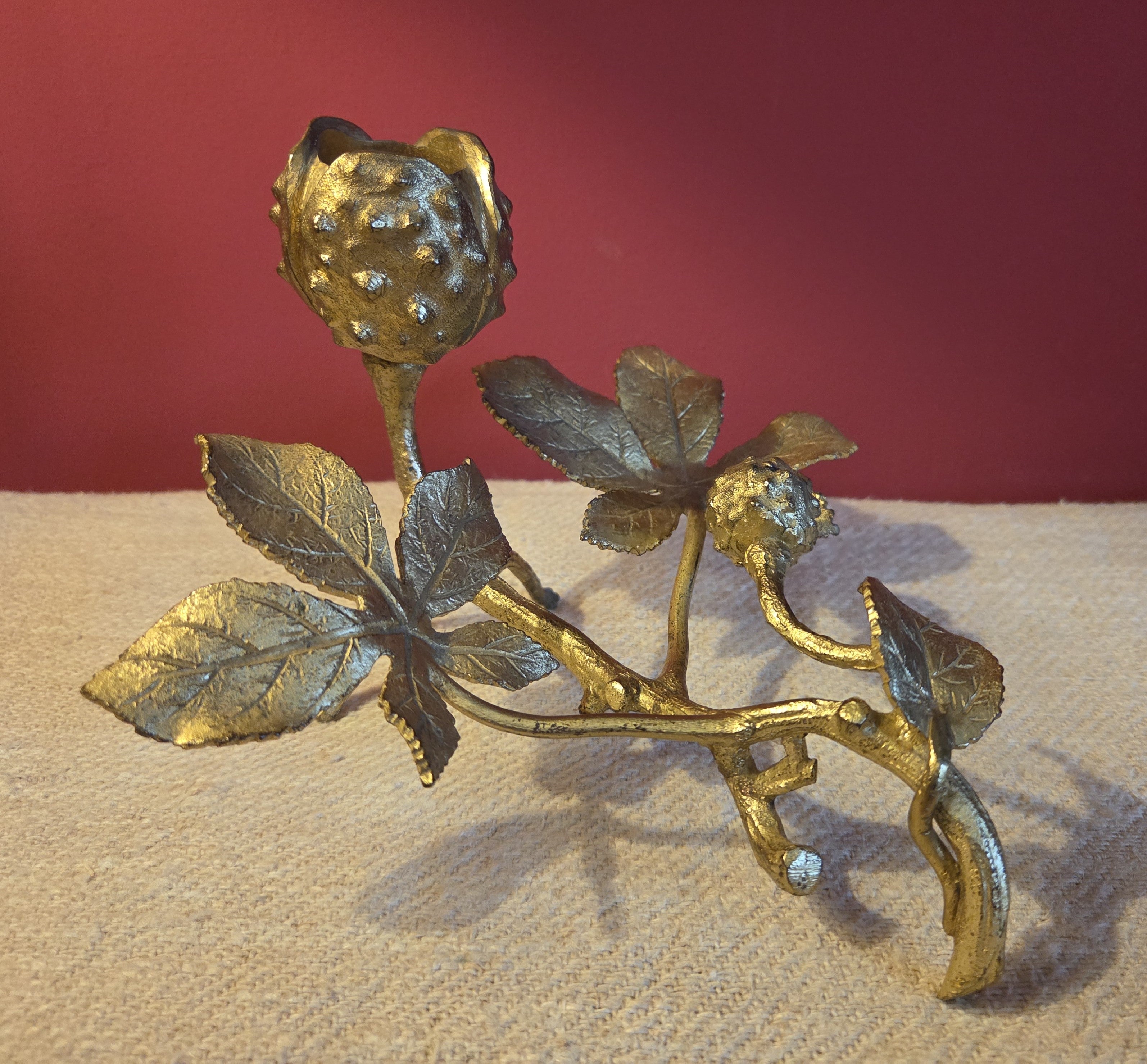Decorative Conker Candlestick