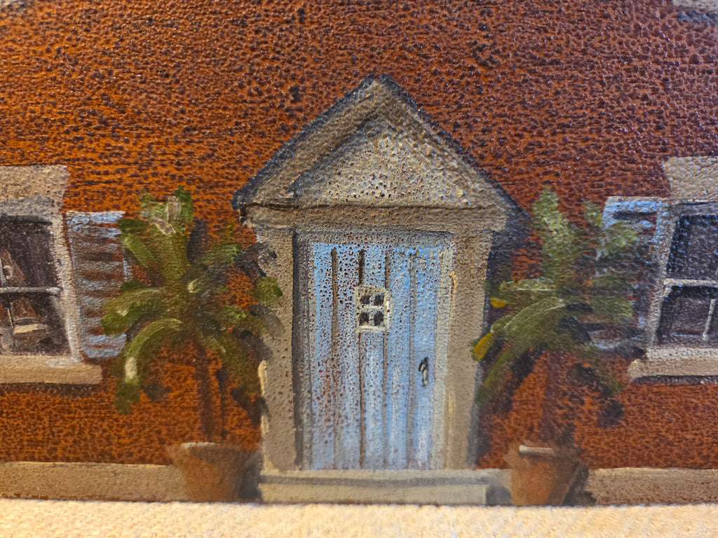 Small Antique Box with Trompe l’oeil Decoration