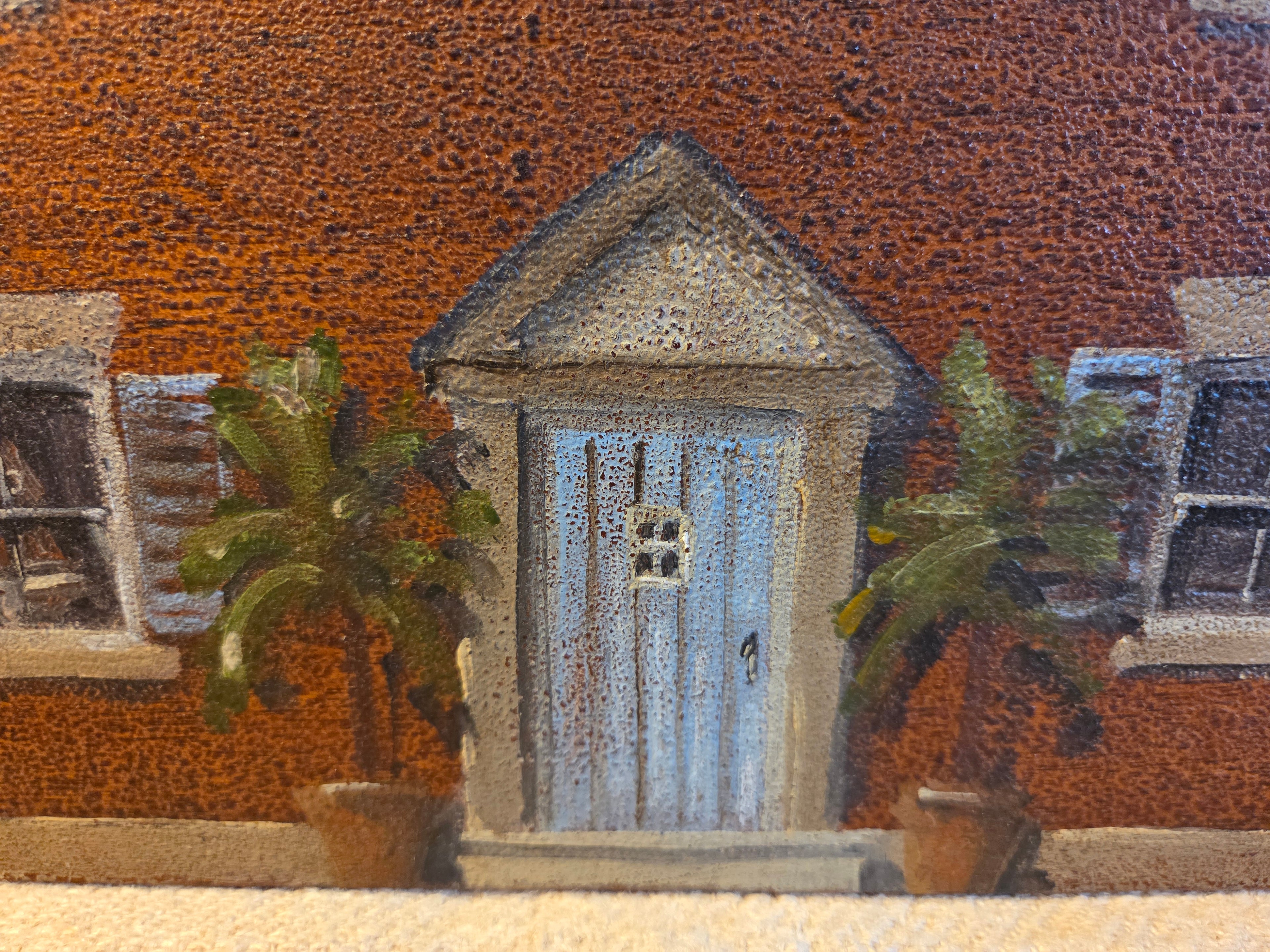 Small Antique Box with Trompe l’oeil Decoration