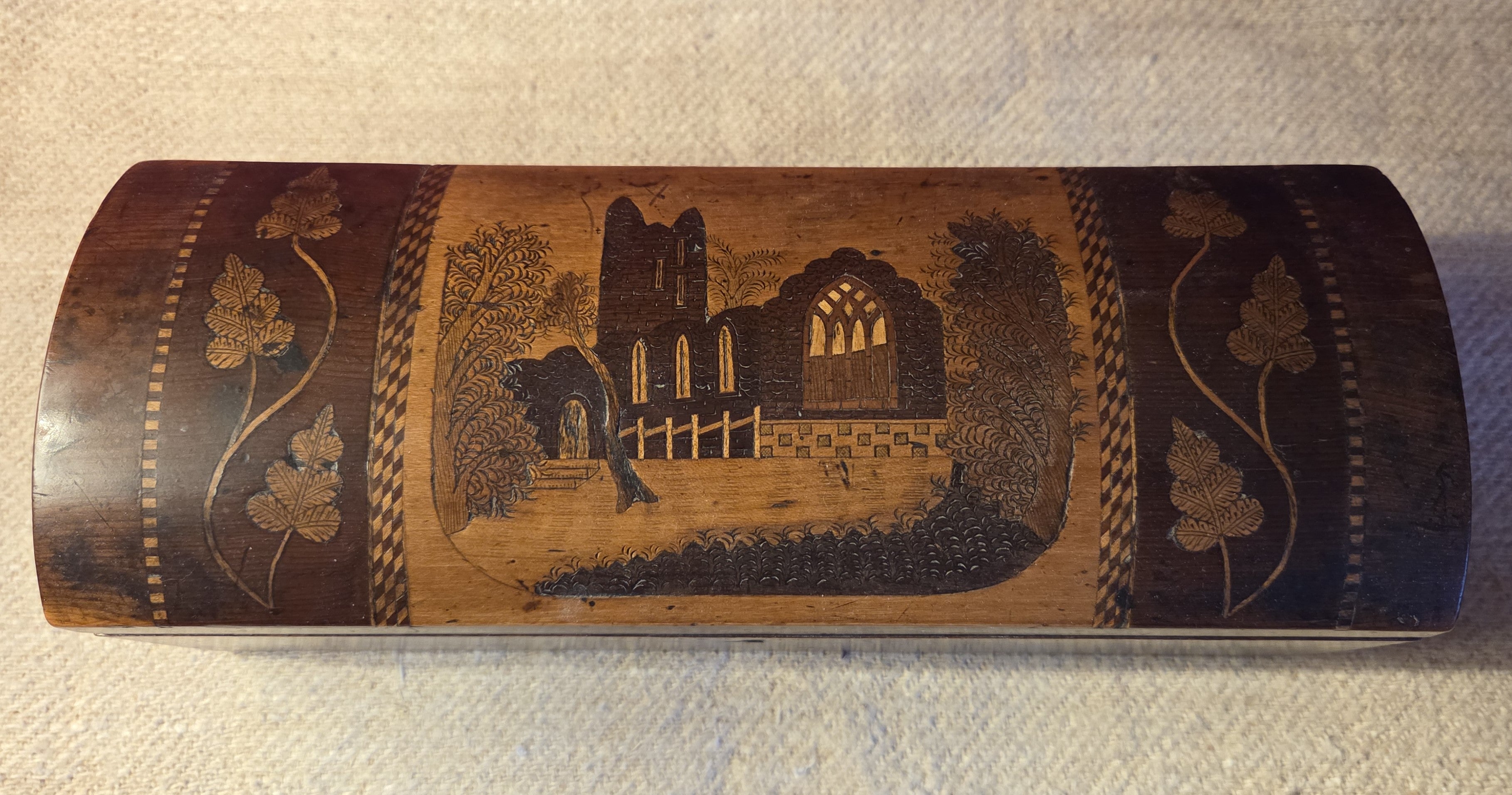 19th Century Killarney Inlaid Glove Box