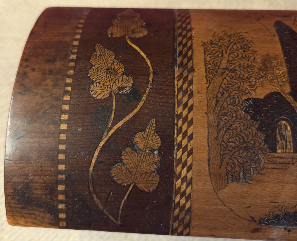 19th Century Killarney Inlaid Glove Box