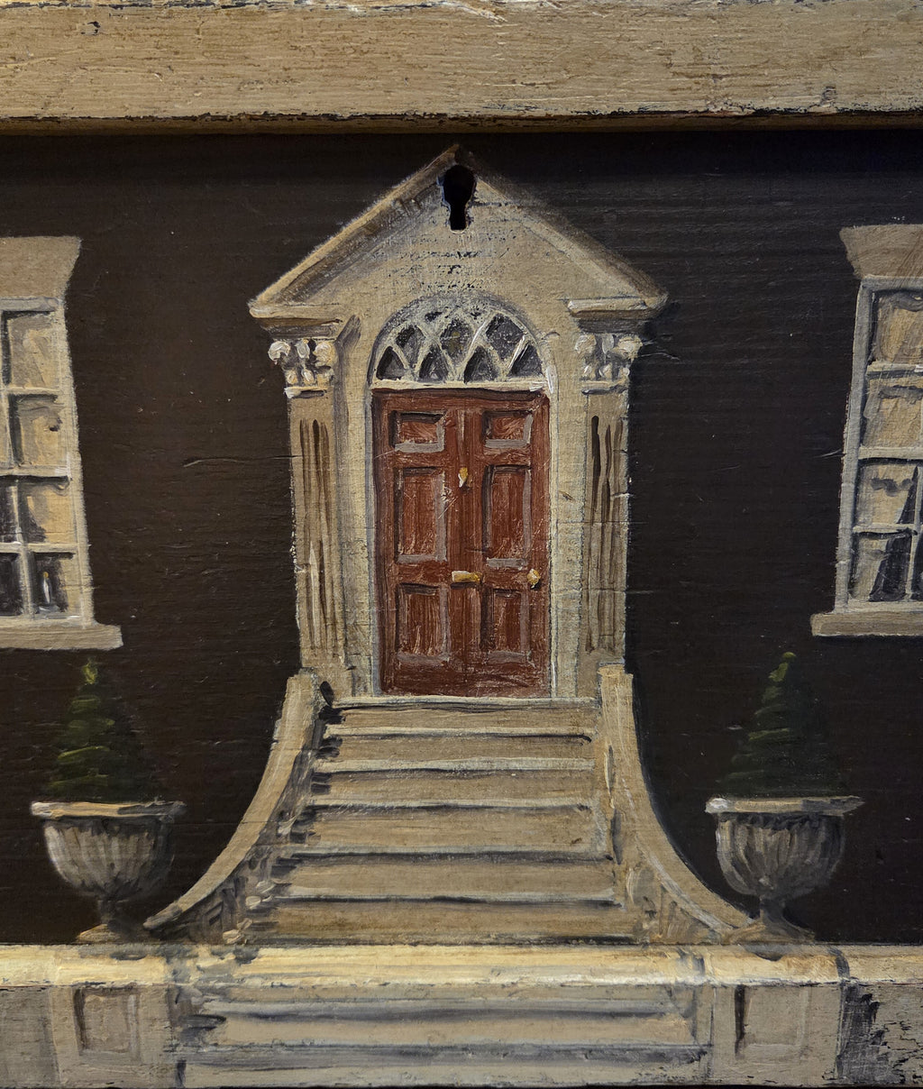 Antique Box with Trompe l’oeil Decoration
