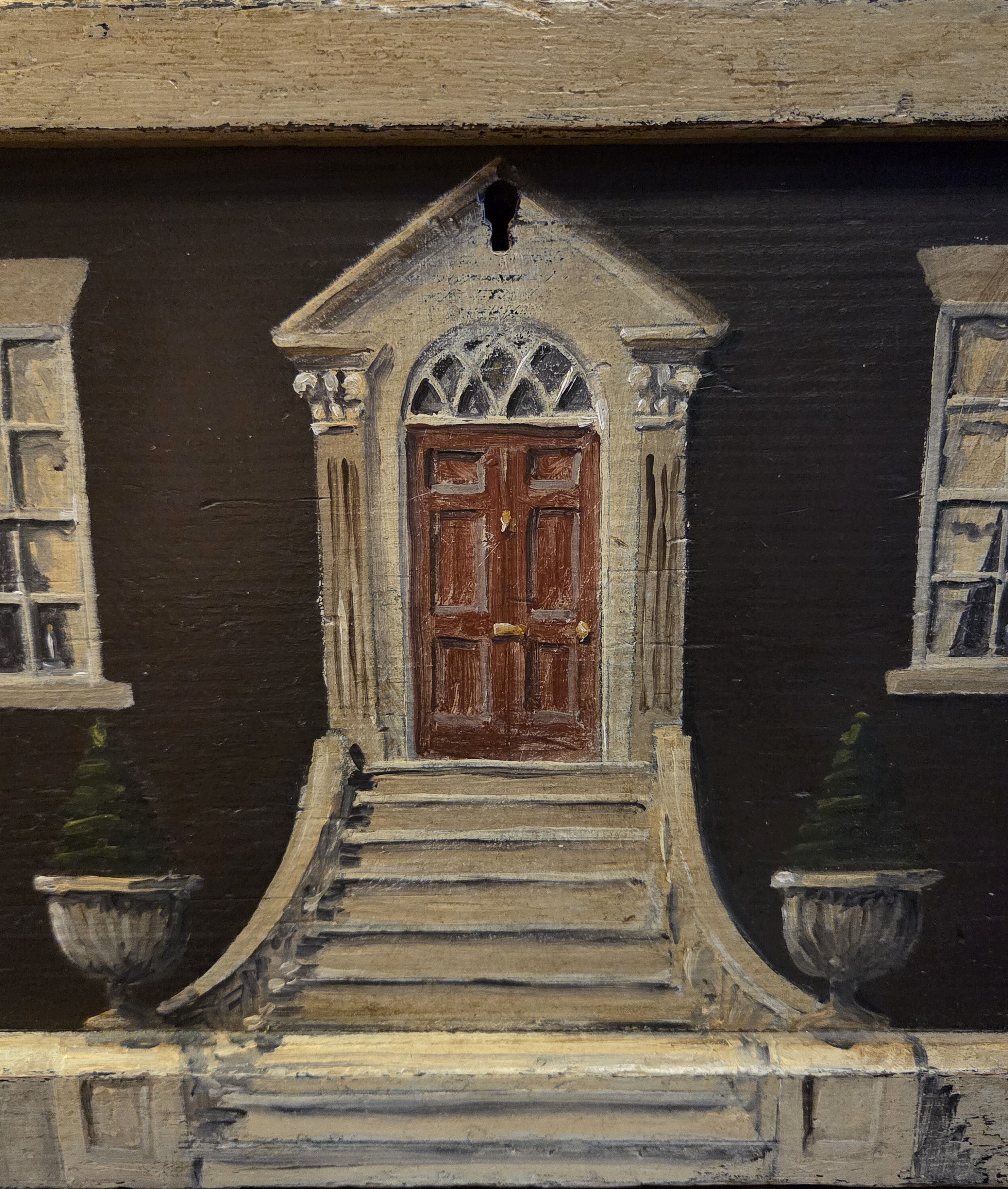Antique Box with Trompe l’oeil Decoration