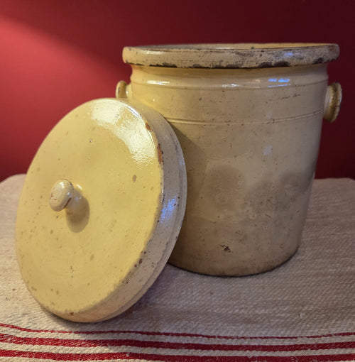 Antique Puglia Confit Pot with Lid