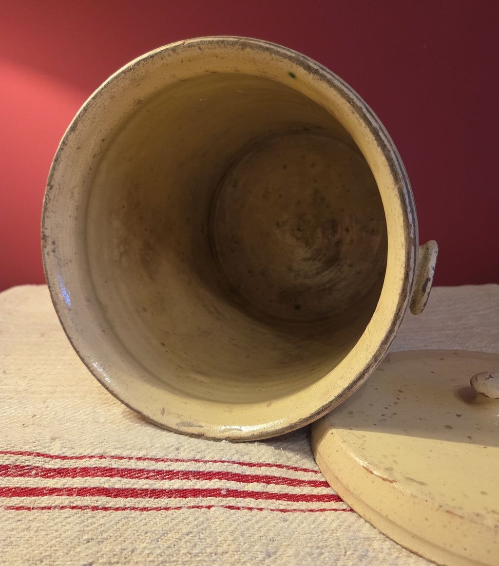 Antique Puglia Confit Pot with Lid