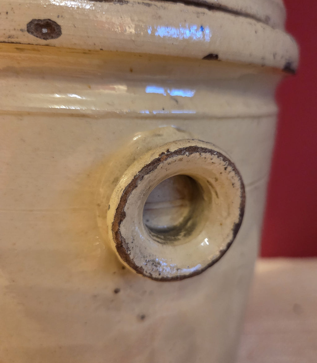 Antique Puglia Confit Pot with Lid
