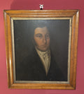Antique Portrait Oil on Board