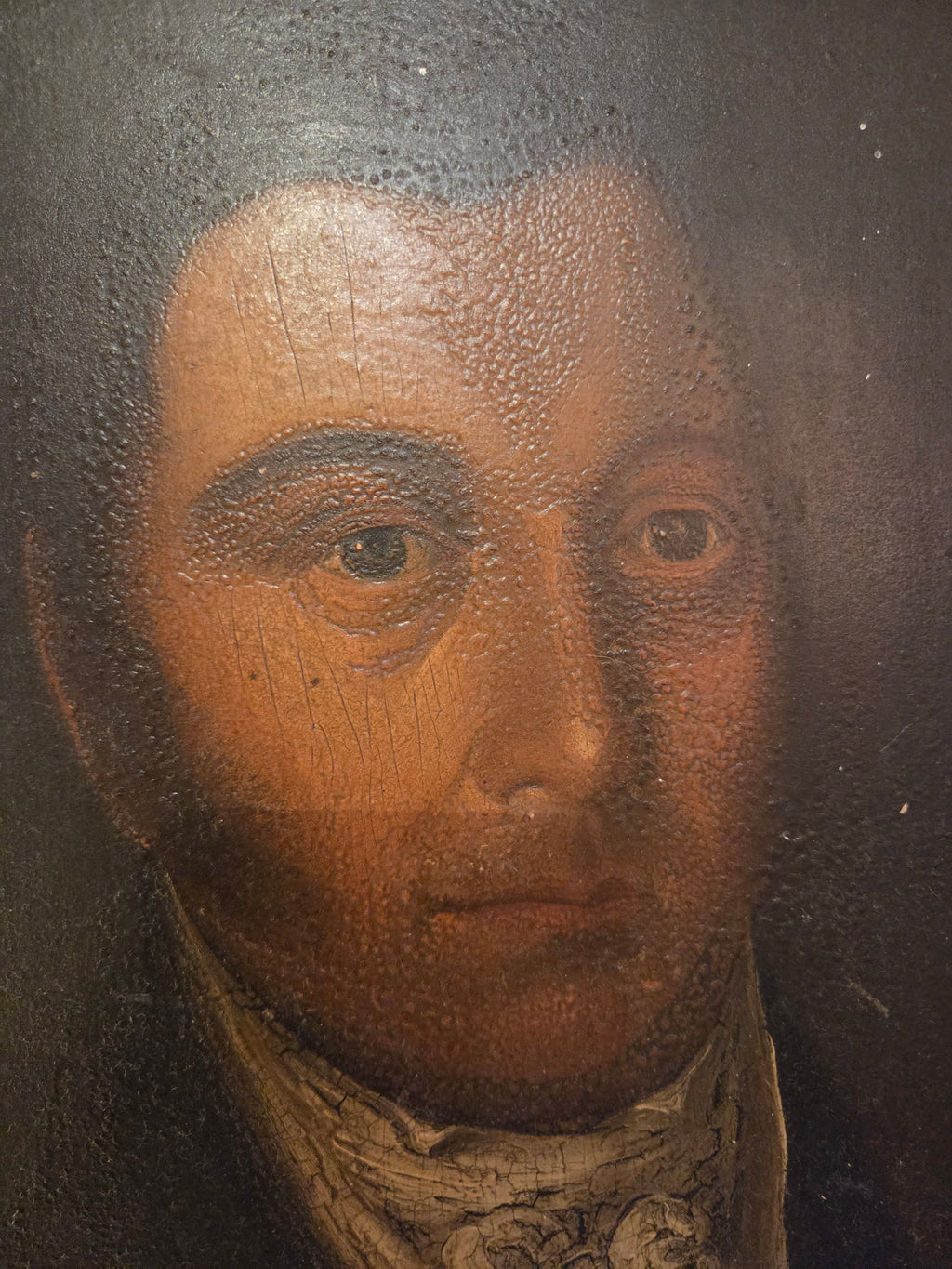 Antique Portrait Oil on Board