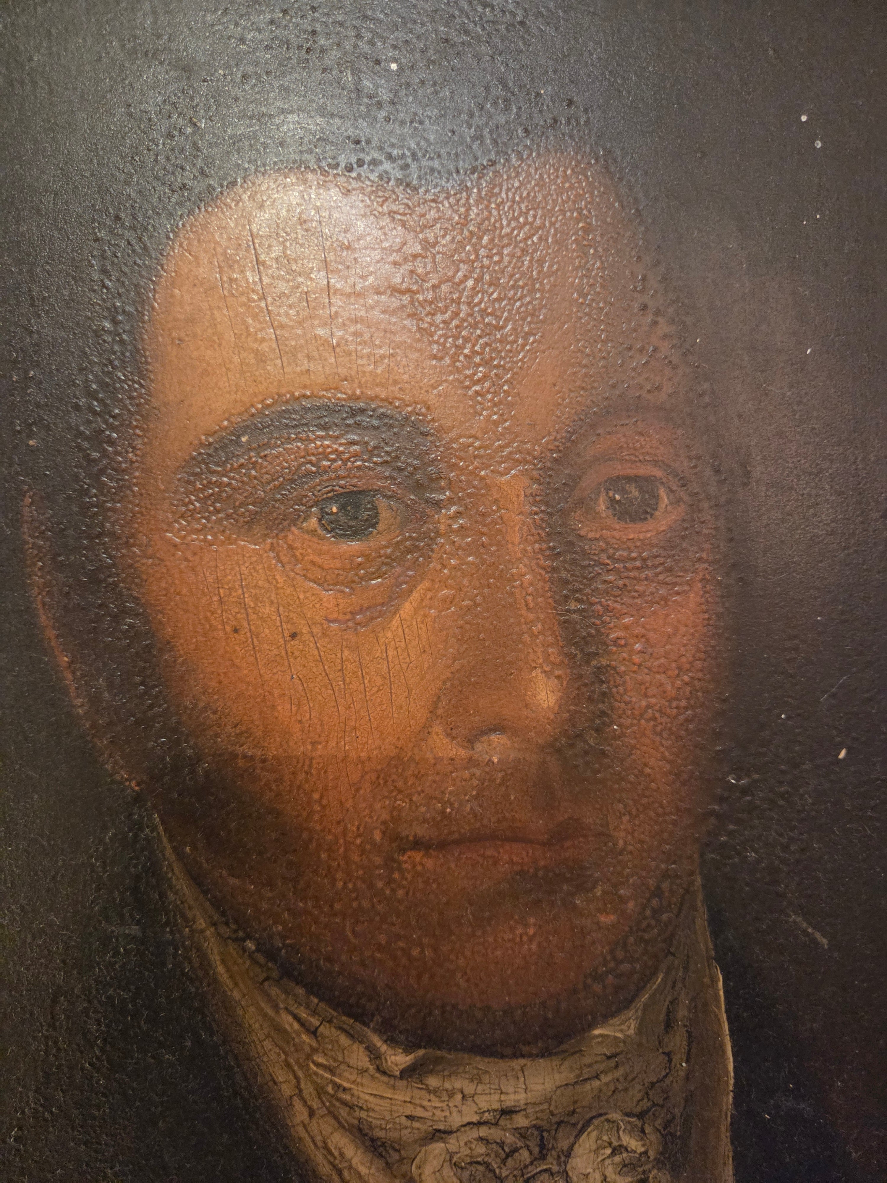 Antique Portrait Oil on Board