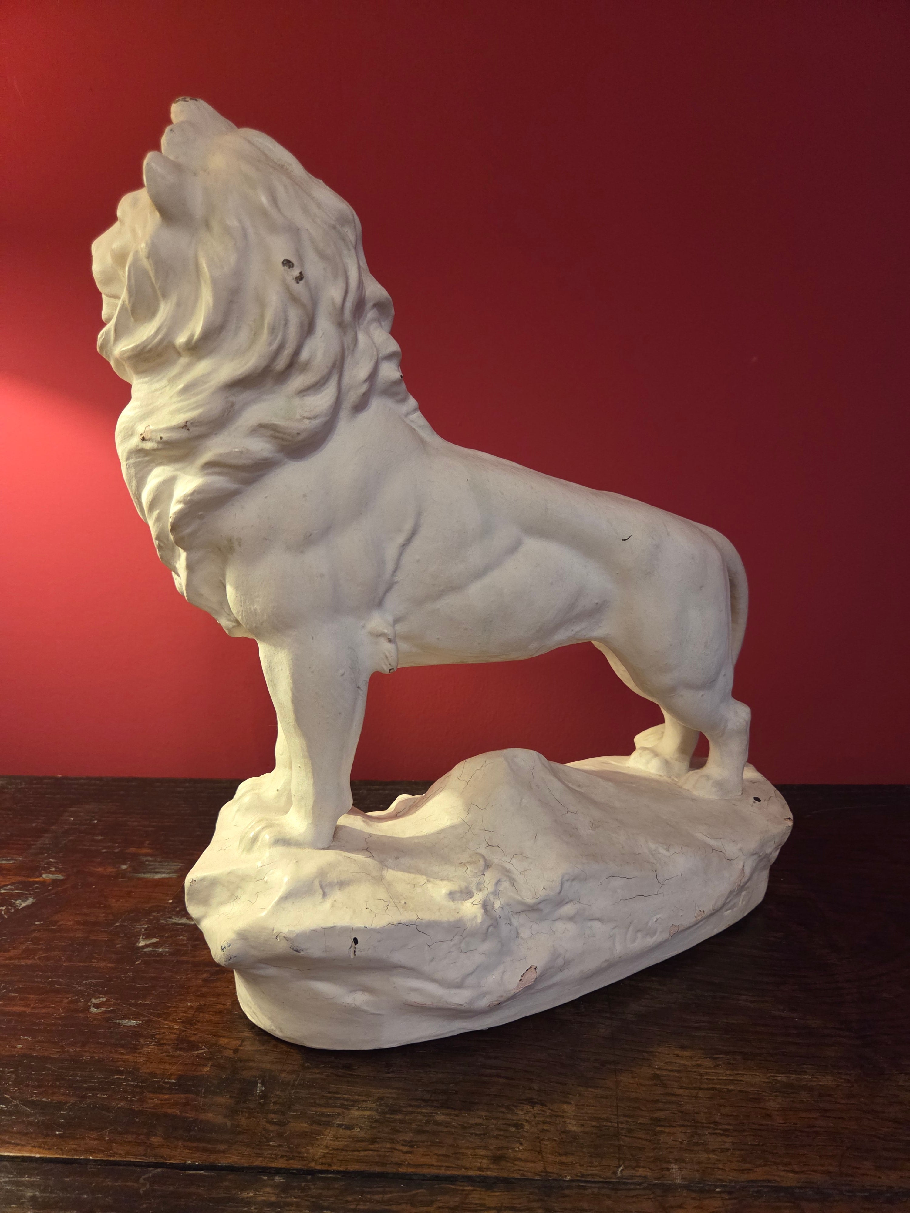 Vintage Plaster Lion